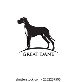 Great Dabe dog - isolated vector illustration