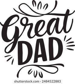 great dad typography style  art
