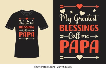 Great dad typography t shirt for happy fathers day premium vector