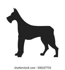 Great Dane Black Silhouette