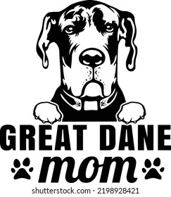 Great dane cute face for dog pet owner Dog owner pet lover EPS