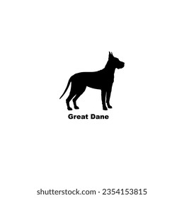 Great Dane dog silhouette dog breeds Animal Pet