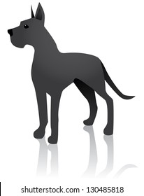 Great Dane. EPS 8 vector, grouped for easy editing. No open shapes or paths.