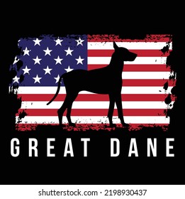 GREAT DANE FLAG Dog owner pet lover EPS