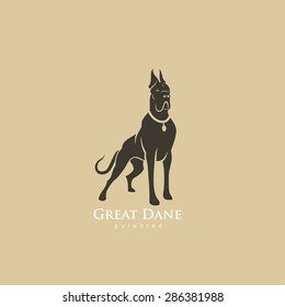 Great Dane - vector illustration