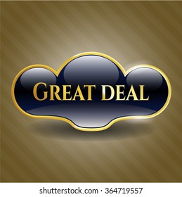 Great Deal gold shiny emblem