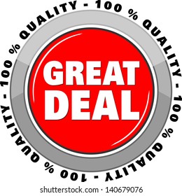 Great Deal. icon vector