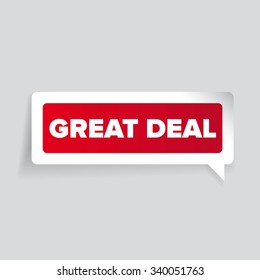 Great deal label vector