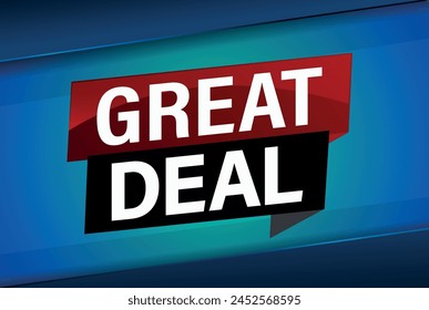 great deal poster banner graphic design icon logo sign symbol social media website coupon

