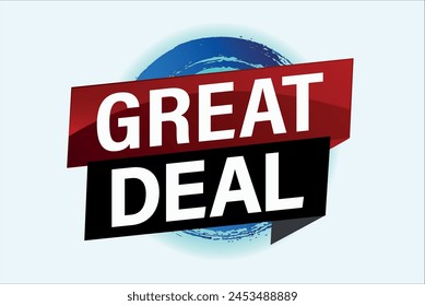 great deal poster banner graphic design icon logo sign symbol social media website coupon

