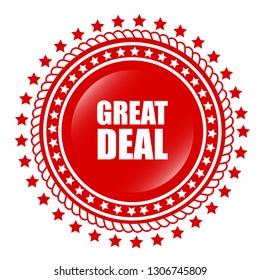 great deal red banner.Designed for your web site design, logo, app, UI