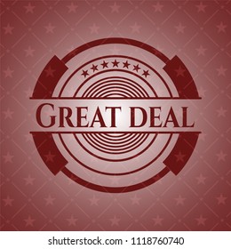 Great Deal retro red emblem