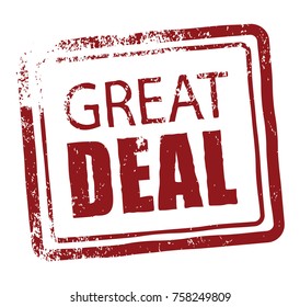 great deal rubber stamp 
