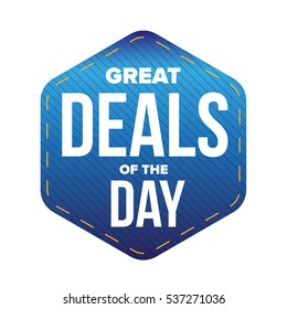Great Deals of the Day vector