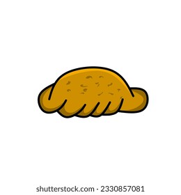 a great and delicious toast vector
