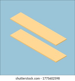Great design for any purposes. Vector template. Modern illustration with isometric on natural background. Graphic furniture.
