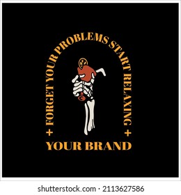 great design for T-shirt emblem sticker or other merchandise