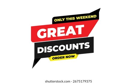 GROSSE RABATTE NUR DIESES WOCHENENDE JETZT BESTELLEN - SALE BANNER