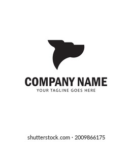 Great dog head logo graphic illustration for pet shops, brands and companies