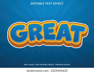 great editable text effect template with abstract background use for business brand and logo