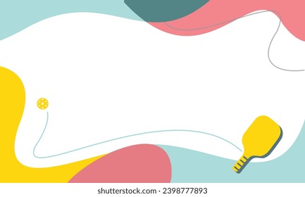 Great editable vector abstract pickleball background design for any media