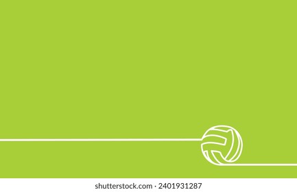 Great editable vector background design of volleyball lineart suit for any digital and print graphic mockup and template