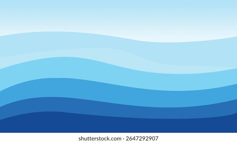 Great editable vector design of beauty blue hue wave background texture suit for any digital and print graphic resources