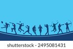 Great editable vector design of various sport players suit for any digital and print graphic resources