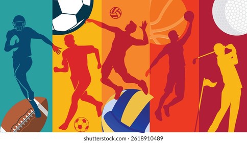 Great editable vector design of various popular sports suit for any digital and print graphic resources