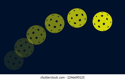 Great editable vector illustration of pickleball flow moving slowly best for your digital graphic and print