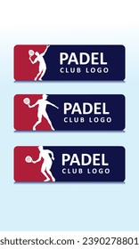  Great editable vector padel or paddle tennis logo best for your club team and competition community