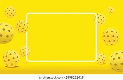 Great editable vector pickleball background design for any media