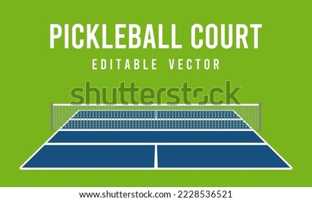 Great editable vector pickleball court design suitable for your digital resources print and others