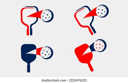 Great editable vector pickleball logo best for your club team and competition community 