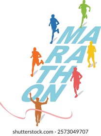 Great elegant bird eye view vector editable marathon poster background design for your marathon championship event	