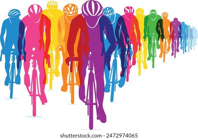 Gran elegante colorido editable Vector de la carrera de bicicletas póster de diseño de fondo para su evento de la comunidad del campeonato	