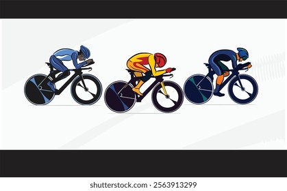 Great elegant colorful modern editable bicycle race poster background design for your championship community event	
