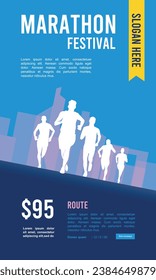 Great elegant colorful vector editable marathon poster background design for your marathon championship event