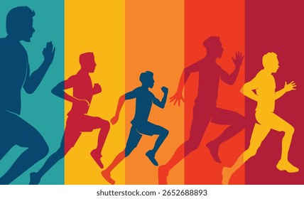 Great elegant colorful vector editable marathon poster background design for your marathon championship event