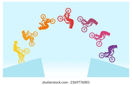 Great elegant vector editable bicycle motocross race poster background design for your championship community event