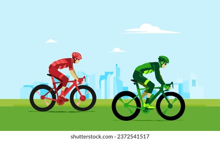 Great elegant vector editable bicycle race poster background design for your championship community event