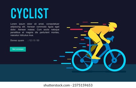 Great elegant vector editable bicycle race poster background design for your championship community event