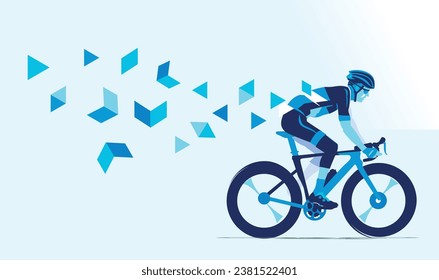 Gran diseño de fondo de afiches virtuales para la carrera de ciclismo editable por vector elegante para el evento de la comunidad de campeonatos