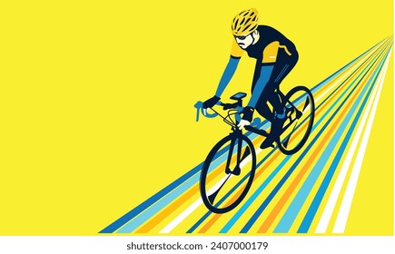 Gran diseño de fondo de afiches para la carrera de ciclismo editable por vector elegante para su evento de comunidad de campeonato