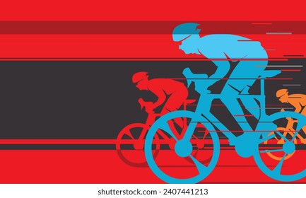 Great elegant vector editable fast bicycle race poster background design for your championship community event