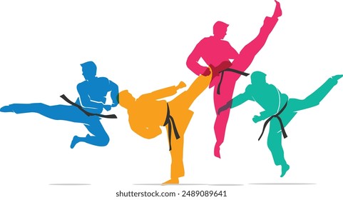 Great elegant vector editable martial art taekwondo poster background design for your martial art championship event