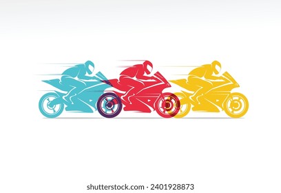 Great elegant vector editable motorcycle race poster background design for your championship community event