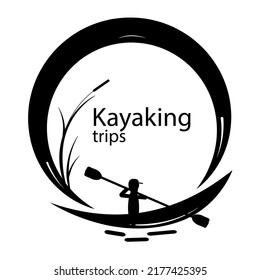 
Great emblem for kayaking or for a sports team