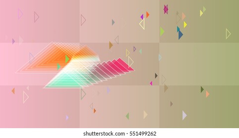 great example among party, ensemble above multiple triangle vector background