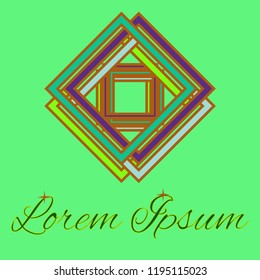 Great fairy abstract multicolor cube geometric.